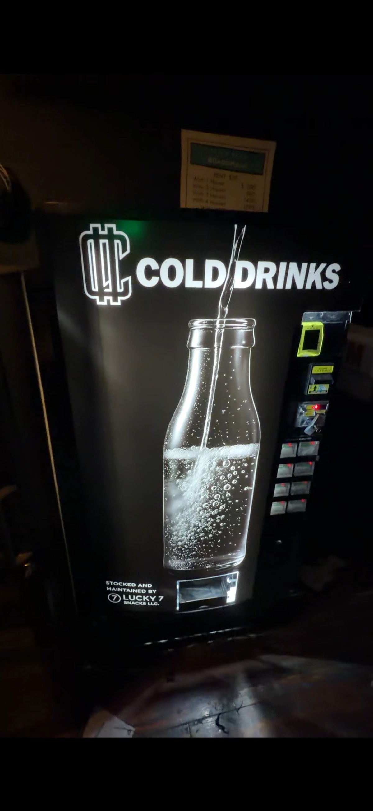 Completed custom branded vending machine design