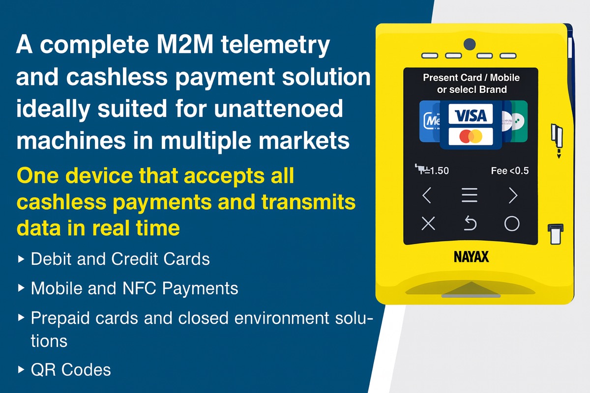 Nayax cashless payment system